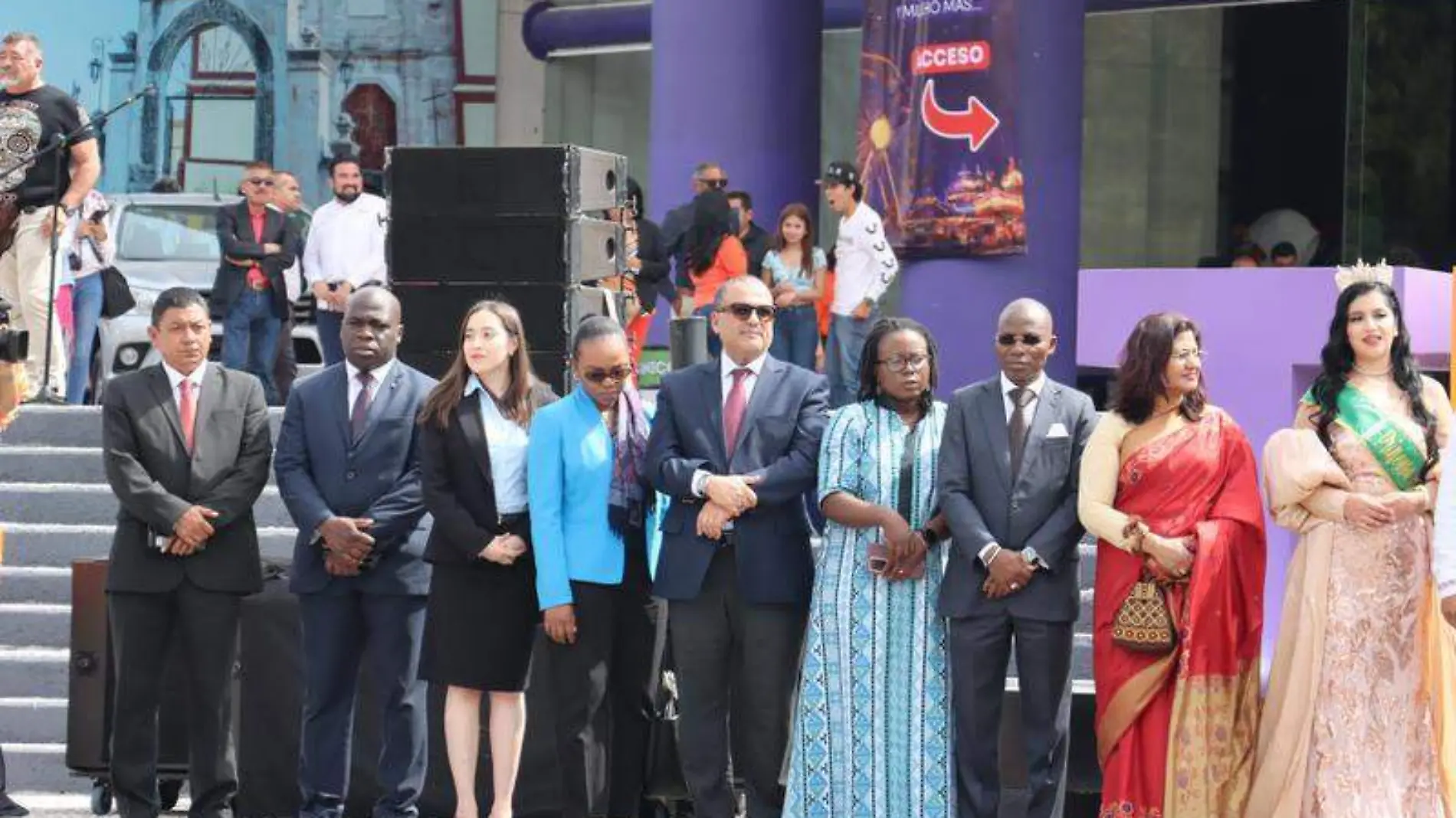 Embajadores de otros países estuvieron presentes durante la inauguración  Mizpah Zamora